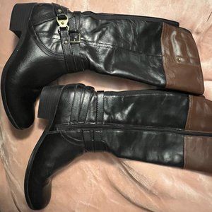 Liz Claiborne Black/Brown Boots